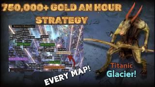 Poe 3.25 - Titanic Glacier Gold Farming Strategy - Best Tier 16 Gold Strategy? (Settlers of Kalguur)