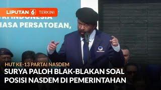 [FULL] Surya Paloh Blak-blakan Soal Posisi Nasdem di Pemerintahan Prabowo-Gibran