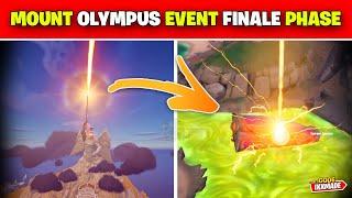 Fortnite Mount Olympus Statue Finale Phase Live Event komplett Sand Sturm Event