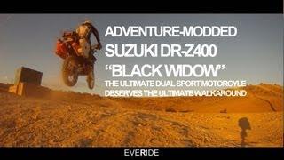 Adventure Modded Suzuki DRZ 400 "BLACK WIDOW" WalkAround o#o