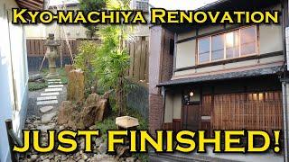 Kamogawa Kyo-machiya AFTER renovation - Traditional Japanese House Tour - New Tatami room and Garden
