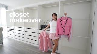 CLOSET MAKEOVER • building my dream walk-in closet, decluttering, and organizing