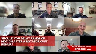 Should You Delay Range of Motion after a Rotator Cuff Repair?