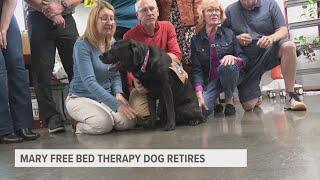 Mary Free Bed's first therapy dog retires