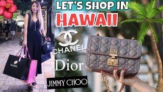 HAWAII LUXURY SHOPPING VLOG 2018 - Part 1 | CHANEL, DIOR, Sightseeing & Eating