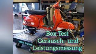 Vespa PX 200 Box Test (Geräusch und Leistungsmessung)