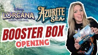 Disney Lorcana AZURITE SEA Booster Box Opening: BEST PULLS EVER?!?!