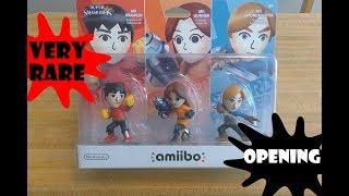 *EXTREMELY RARE* Mii fighter Amiibo 3-pack opening | Smash Bros Ultimate