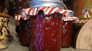 Easy make and can homemade Christmas Cranberry Jam!