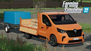 FS22 - 2022 Renault Trafic Benne PICK-UP - NEW Car mod for Farming Simulator 2022 Roleplay Mods