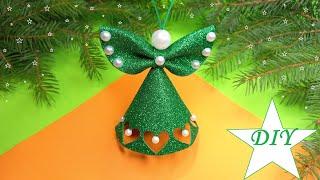 ANGELSАНГЕЛ из фоамиранаDIY Christmas Angels Foam EvaAdornos navideños ÁNGELChristmas Ornaments