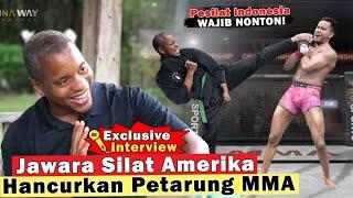 Pendekar Silat WAJIB NONTON‼️ Petarung MMA Amerika Bawa  SILAT Indonesia MENDUNIA