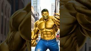 THE GOLDEN HULK  NEW VERSION #marvel #avengers #hulkcartoon #shorts