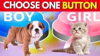 CHOOSE ONE BUTTON! BOY or GIRL Edition Quizfinity8 video