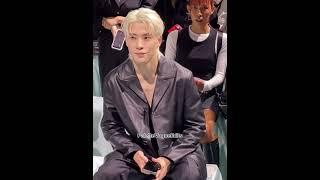 Karina and Jaehyun at the Prada show today. #karina #jaehyun #nct #aespa #pradass25 #kpop