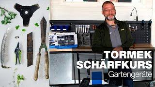 Gartengeräte schleifen (Rasenmäher-messer, Gartenscheren etc.) | Special | Tormek Live-Schärfkurs