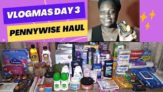 VLOGMAS DAY 3|Huge December Pennywise Haul With Prices| I Bought Over 56 Items |Trini Total Health