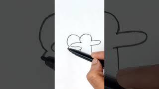 how to draw cute stickers with letter s| easy drawing idea #tricks #shorts