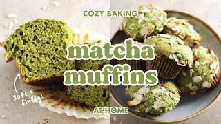 Matcha Muffins  cozy baking at home