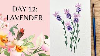 Day 12 - watercolor lavender