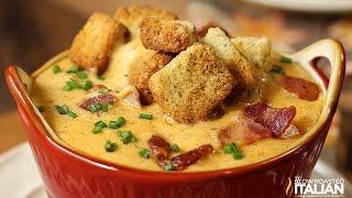 Bacon Beer Cheese Soup with Chicken