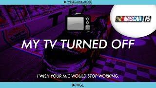 Nascar 15 Funny Reactions - My TV Turned Off Causing Me To Crash - Nascar 15 Video Game Reactions