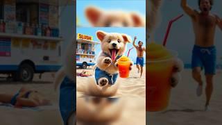 Cute dog wanted to drink but was short on money  #ai #dog #cute #funnyvideo #aidog