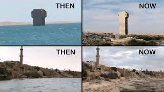 Unbelievable!! Euphrates River Water Level Comparison in the same Spot 2020 vs 2024