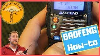 HAM Radio Crash Course - Baofeng UV5R Family Radio Programming and Settings Part 1