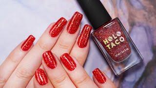 Nagellack der Woche (XMAS 2024 EDITION ) - Holo Taco Ruby, Madly, Deeply - femketjeNL