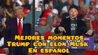 Histórico discurso de Elon Musk con Donald Trump en español