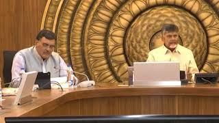 VISUALS OF AP CABINET MEETING BY AP CM, MINISTERS & OFFICIALS AT SECRETARIAT ON 01112017