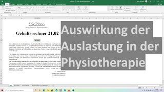 Auswirkung der Auslastung in der Physiotherapie