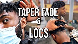 TAPER FADE with DREADLOCKS | CRAZY Haircut Transformation