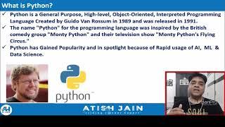 Who developed Python? | Atish Jain