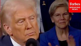 WATCH: Elizabeth Warren Reacts After Trump Lobs 'Pocahontas' Attack On Her During Speech To Congress