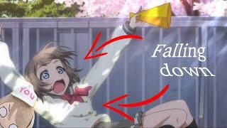 Watanabe You falling down