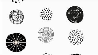 Baby Sensory | Beethoven Classical Music | Black White High Contrast Fun Video | Doodle circles