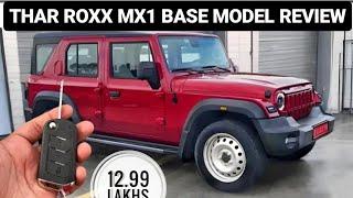 Mahindra Thar Roxx Base Model Mx1 Review |  New Thar Roxx Mx1 Base Model | 2024 Thar Roxx 5 door Mx1