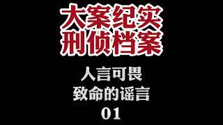 大案纪实【刑侦档案】有声小说 致命的谣言01