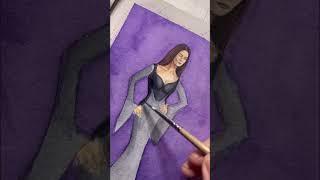 Угадаешь кого из сериала Wednesday рисую? #speedpaint #art #fanart #wednesday #shorts #foryou