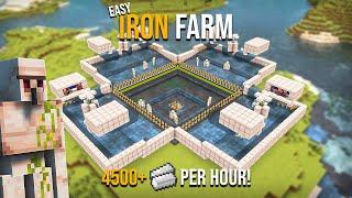 Minecraft BEST IRON FARM 1.21 - NEW UPDATE - 78+ Stacks PER HOUR!