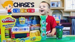 Chase's Corner: Playdoh Meal Time Kitchen Pretend Play Food Review (#1) | DOH MUCH FUN
