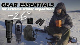 GEAR ESSENTIALS for -26 degrees winter WILDLIFE PHOTOGRAPHY