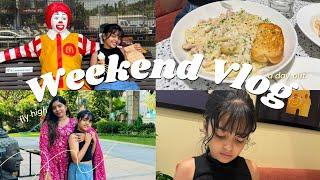 Weekend vlog |mom and daughter time #foodie #weekendplan #momanddadstatus #travelvlog #familyvlog