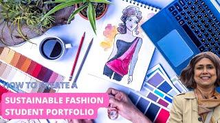 How to Create a Design Student Portfolio | Sustainable Fashion | Learn with Samita