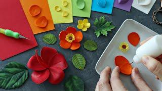 Making Paper Flowers for Mother's Day  Rainbow Art (Part 1)