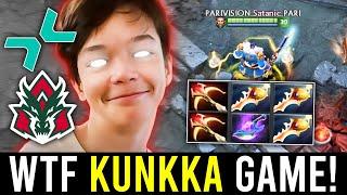 "SATANIC KUNKKA with 3X DIVINE RAPIER POV against TEAM AVULUS!" - CRAZY GAME!!!