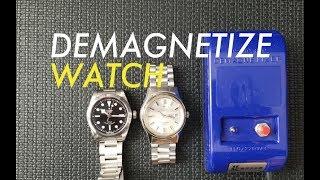 HD How to use Demagnetizer Seiko Rolex Automatic Mechanical watch Demagnetize Omega