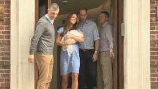 Duke and Duchess of Cambridge take baby Prince to Kensington Palace